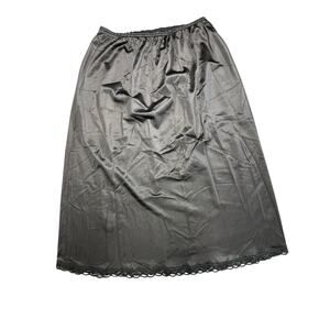 Warner's Perfect Measure Black 100% Nylon Vintage Half Slip